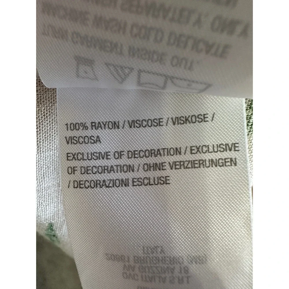 Belle Kim Gravel Pink Floral Embroidered V Neck Tunic Top 2X Coastal Travel - Picture 9 of 10